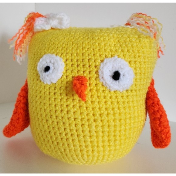 Owl Crocheted Handmade Plush Stuffed Amigurumi - Picture 1 of 8